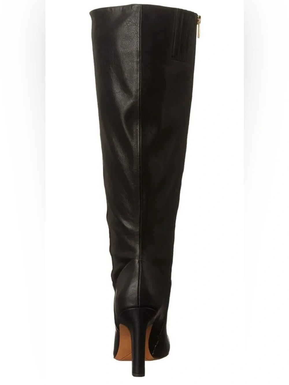 Franco Sarto Black Zip Knee-High Heel Boots size 9